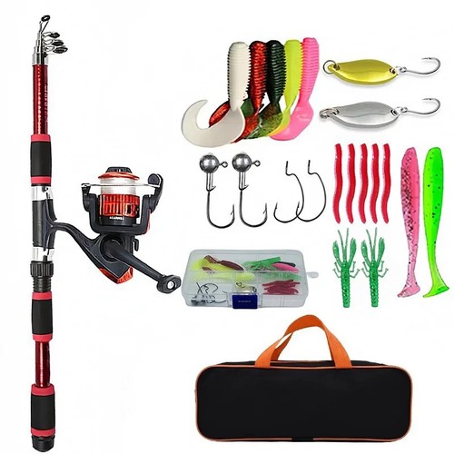 Fishing pole set - pole,