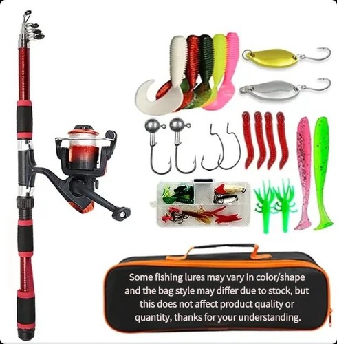 Fishing pole set telescopic - fishing,