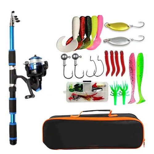 Fishing pole set - fishing, telescopic