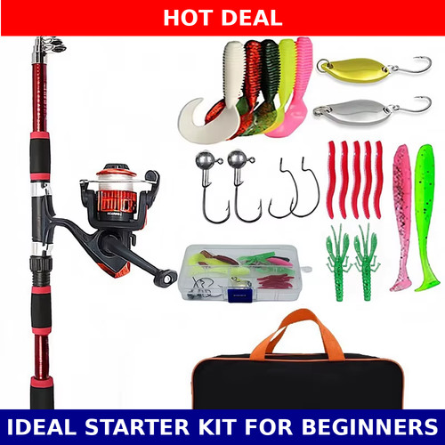 Junior fishing rod reel - rod,